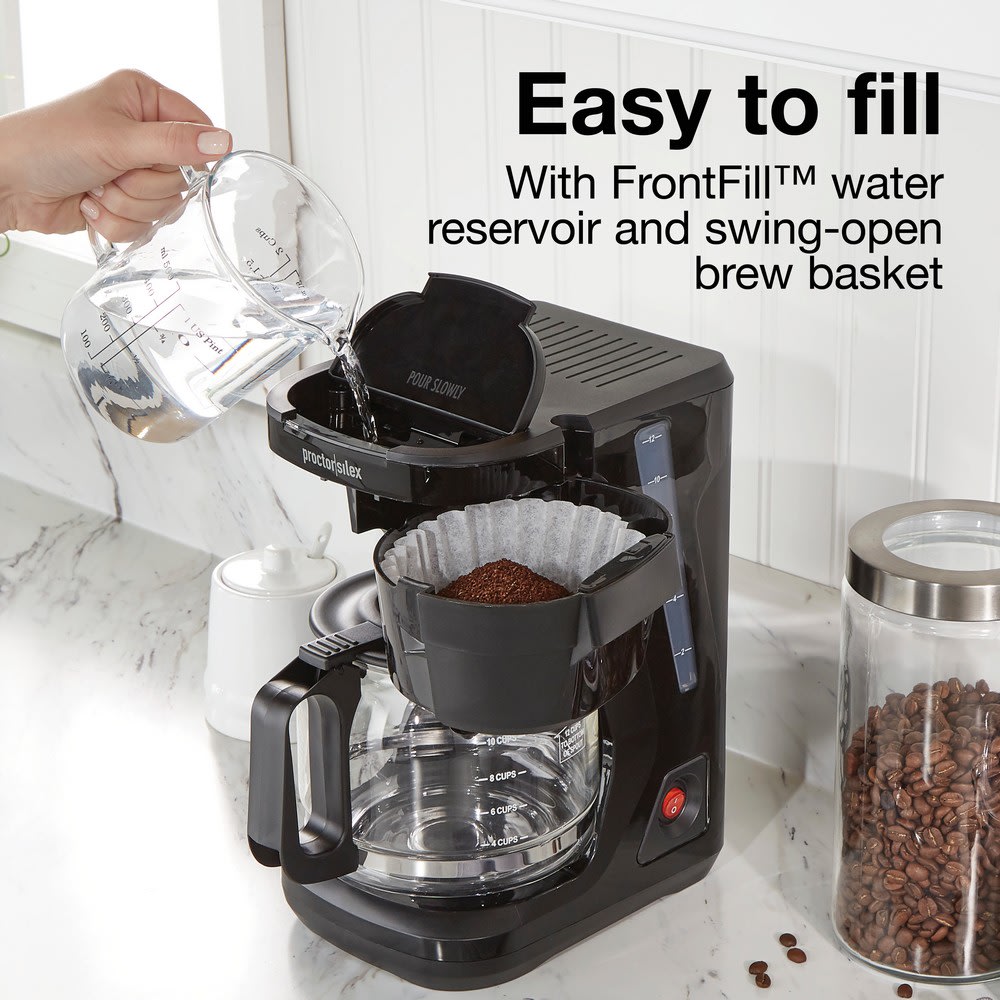 GuestSupply US | Proctor Silex® 12 Cup Coffeemaker, Black